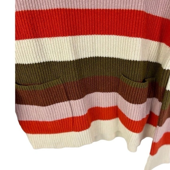 Madewell Patch Pocket Stripe Pullover Sweater M - Picture 8 of 12